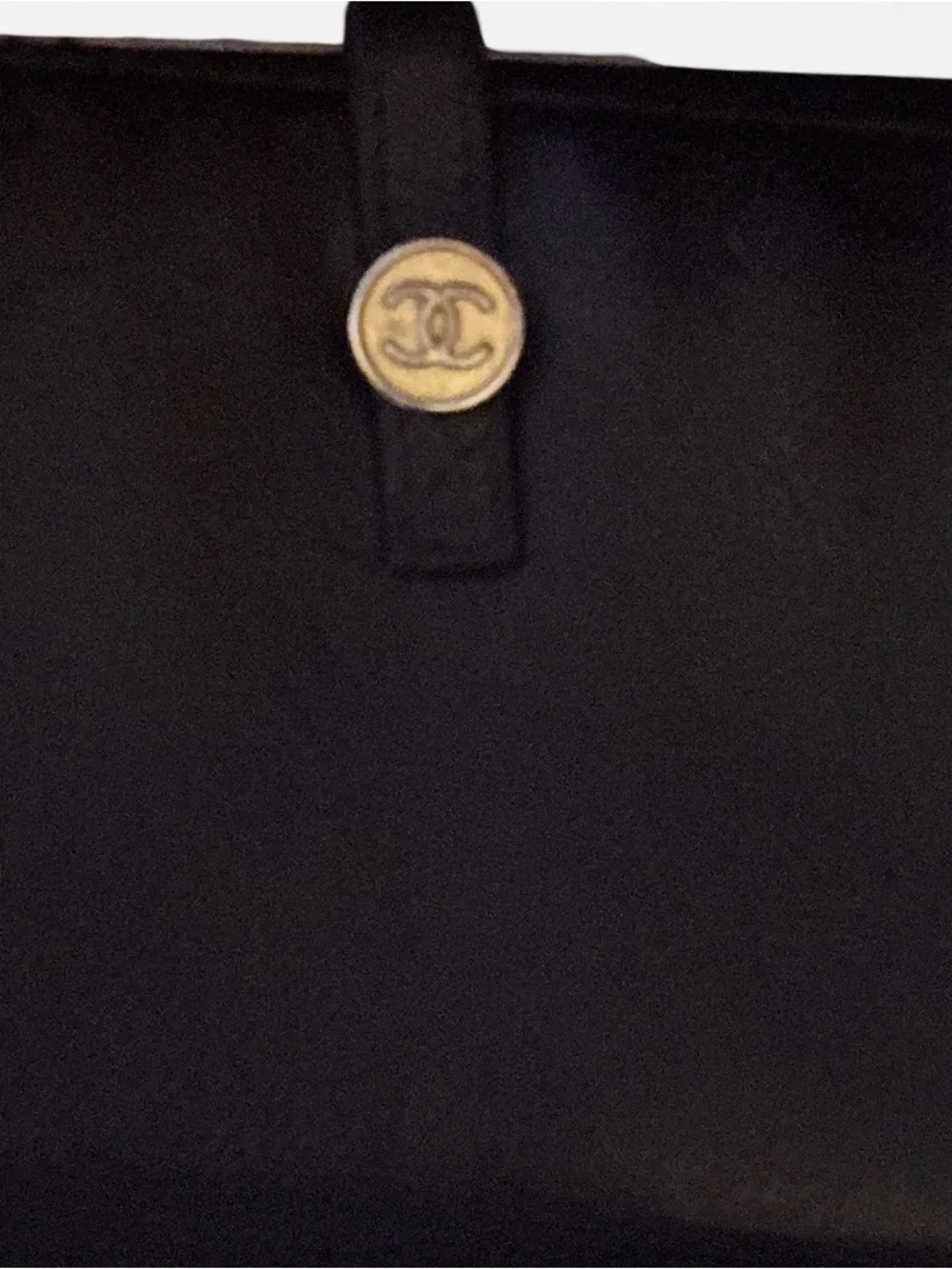 CHANEL French Purse 2004 Caviar Leather Coco Button Long Wallet